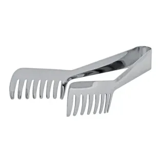 SCHNEIDER Nudelzange, Edelstahl poliert, 8 x 20,5 x 3,5 cm, Praktische Spaghettizange für ein leichtes Entnehmen von heißen Nudeln, 1 Zange
