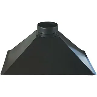 Grillhaube B 150 x T 70 x H 40 cm, Rauchabzug Ø 25 - Schwarz