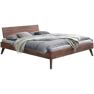 Hasena Massivholzbett Ancona 200 x cm Holz Nussbaum