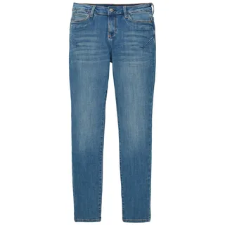 Tom Tailor Damen Tapered Jeans, blau, Uni, Gr. 34/32