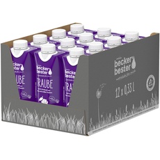 beckers bester Rote Traube - 12er Pack - Traubensaft - 100% natürlicher Direktsaft - Co2-neutral hergestellt - Vegan - Ohne Gentechnik - Ohne Gentechnik - Laktosefrei - (12 x 330 ml)