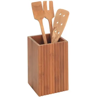 Küchenständer Bambus Mera , Braun , Naturmaterialen , 11x18x11 cm , Küchenzubehör, Küchenhelfer