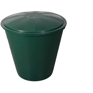 Trendline Regentonne rund mit Deckel und Hahn 210 l grün