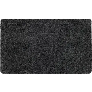 Astra Fussmatte innen rutschfest - nachhaltige Schmutzfangmatte waschbar 30°C - Türmatte PVC-FREI - Fußabtreter pflegeleicht - Fußmatte 40x60 cm anthrazit