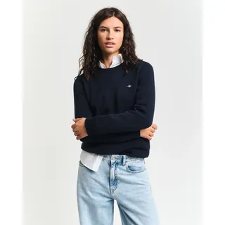 GANT Strickpullover Sweatshirt Zopfstrickmuster Blau S