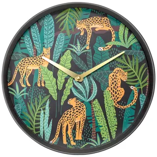 Wanduhr , Multicolor, Schwarz , Kunststoff , 30x30x5.5 cm , RoHS, Ce , Dekoration, Uhren, Wanduhren