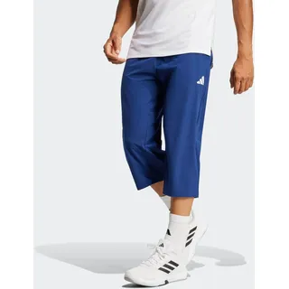 Sporthose ADIDAS PERFORMANCE "TRAIN ESSENTIALS WOVEN 3/4", Herren, Gr. M, N-Gr, dunkelblau, normal, gr., Obermaterial: 87% Polyester, 13% Elasthan, 3/4-Länge, Hosen Sporthose, Topseller