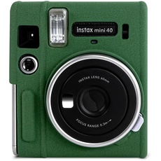 Rieibi Mini 40 Hülle - Silikon Schutzhülle für Fujifilm Instax Mini 40 Sofortbildkamera - Weiche Gummi Leichte Tasche für Fujifilm 40 - Grün