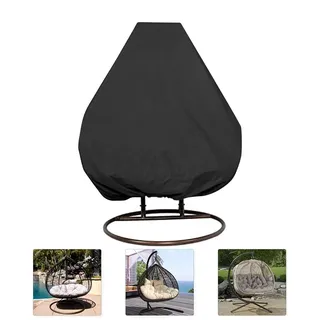 HONCENMAX Abdeckung für Hängesessel/Schwingsessel/Hängekorb - Material Aufwerten- Garten Rattan Wicker Hängesessel Wasserdichte Möbel Schutzhülle - Oxford 210D Gewebe und Innen mit PVC Beschichtet