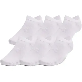 Under Armour Essential Kurze Socken 6 Paare - White / White / Halo Gray - EU 36 1/2-42