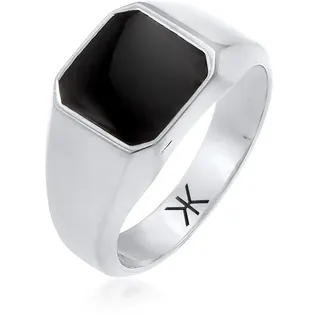 KUZZOI Ring 925 Silber Siegelring in silber, | Gr.: 62