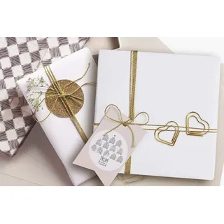 COLOP Arts & Crafts Nio Büroklammern, spiralförmig, silberfarben, 10 Stück