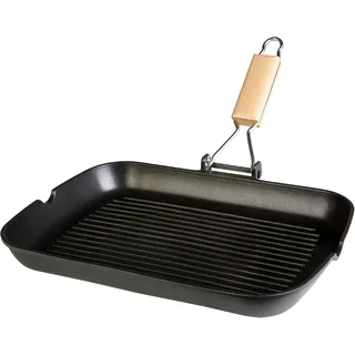 WECOOK! Grillpfanne 34 x 24 cm Aluminium Grau/Schwarz