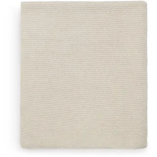 jollein Babydecke Basic Knit – Nougat – 100x150cm – Baumwolle – Für Kinderbett – 0.5 TOG – Oeko-TEX Zertifiziert