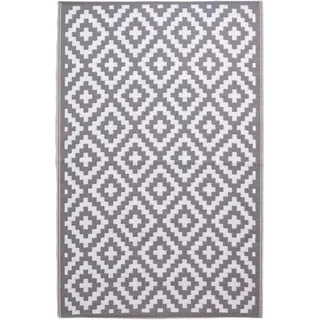 Homescapes Zoe Outdoor-Teppich 240 x 300 cm Hellgrau