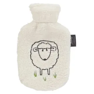 Fashy 65265 26 WÄRMFLASCHE SCHAF "dolly" MIT FLASUCHBEZUG 0,8L, sehr