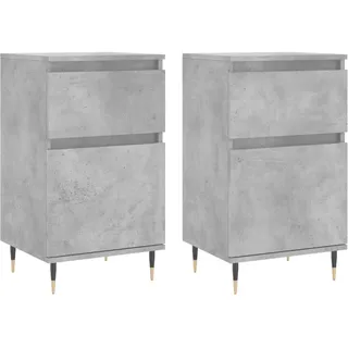 Sideboards 2 Stk. Betongrau 40x35x70 cm Holzwerkstoff - Grau