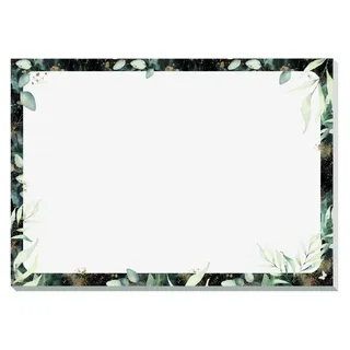 Sigel JS103 Papier-Schreibtischunterlage zum Abreißen, A3, 30 Blatt, vegan, aus nachhaltig hergestelltem Papier, Jolie, Design Glamorous Leaves