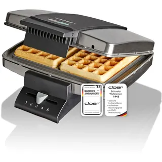 Cloer Brüsseler Waffelautomat Silber