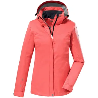 KILLTEC Damen Funktionsjacke/Outdoorjacke mit abzippbarer Kapuze KOS 133 WMN JCKT, coral pink, 38, 38383-000