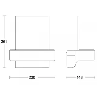 Steinel LED Aussenleuchte Sensor L820 SC SI 9,8W, silber