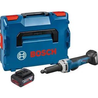 Bosch GGS 18V-23 PLC Professional Akku Geradschleifer 18 V Brushless + 1x Akku 4,0 Ah + L-Boxx - ohne Ladegerät