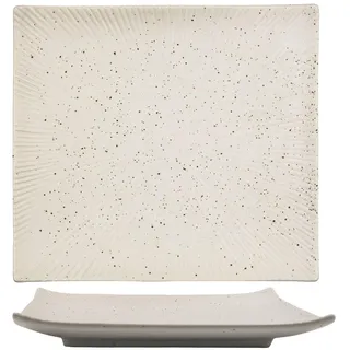 Intirilife Sushi Platte , Weiß , Keramik , 23.4x3.8x26 cm , Geschirr, Geschirrsets