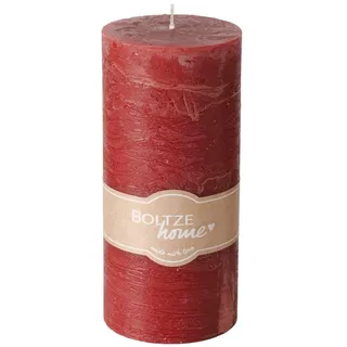 BOLTZE Casual Stumpenkerze rot 15cm (1 Stück)