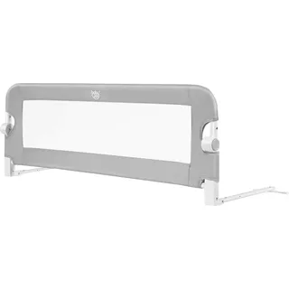 COSTWAY Bettgitter klappbar, Bettschutzgitter, Babybettgitter, Kinderbettgitter, Rausfallschutz fuer das Kinderbett, Zwillingsbett, Doppelbett, Queensize- und Kingsize-Bett 105 x 42 cm/grau