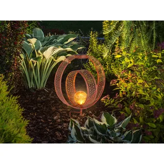GLOBO Lighting Solarleuchte SOLAR LBH 30x20x42 cm bunt Solarlampe Gartenleuchte - Orange