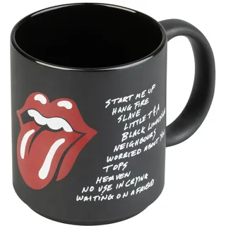 Grupo Erik Tasse Kaffeebecher The Rolling Stones Kaffeetassen - Teetasse Größe 12,5 x 9,5 x 8,5 cm - Fassungsvermögen 350 ml - Offizielle Tasse Merch Fanartikel
