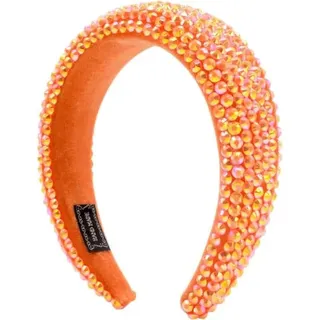 Barock Strass Vollständige Kristall Breite Haarbänder - Für Mädchen - Braut - Hochzeit - Geburtstag - Valentinstag - Party (Orange)