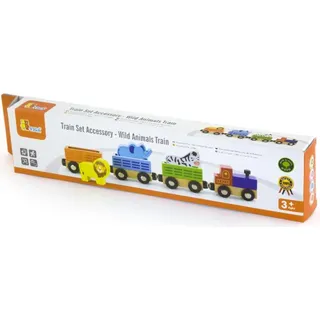 Viga Eisenbahnzubehör, Zug mit Tieren, 7 Teile 1 Set