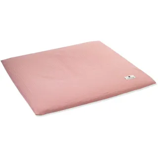 Wickeauflagenüberzug aus Musselin, Dusty rose, Made in Germany, OEKO-TEX Standard 100, Größe: 85/75 cm