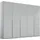 Drehtürenschrank Purisma 251 x 223 x 60 cm Grau
