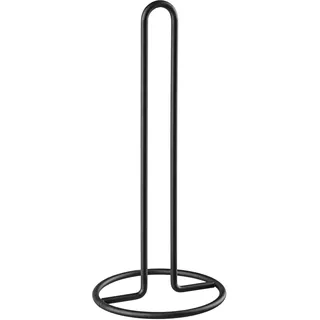KADAX Küchenrollenhalter, Papierhandtuchhalter, praktischer Papierhalter aus Edelstahl, Küchenrollenspender stehend, Rollenhalter für Küchenrolle, Küchenpapierhalter (Schwarz)