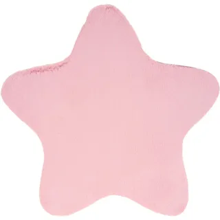 Ben'n'jen Kinderteppich , Pink , Textil , Uni , Stern , 80x80 cm , Textiles Vertrauen - Oeko-Tex®, Bsci, Global Recycled Standard (Grs) , rutschfest, pflegeleicht , Teppiche und Böden, Teppiche, Kinderteppiche