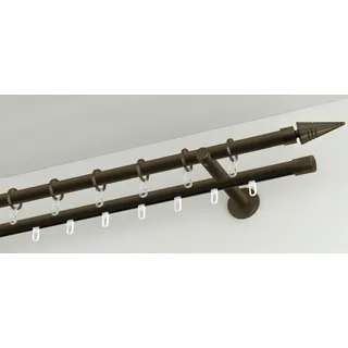 GARDINIA Vorhangstange Chicago 1-läufig Ø 20 mm 160 cm Bronze