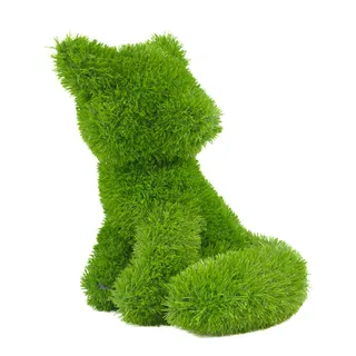 Kögler 53252 - AniPlants Fuchs, Deko-Figur aus Kunstrasen, ca. 33 x 30 x 37 cm groß, wetterfest und formstabil, mit Ankern zur Befestigung, ideal als Deko für Garten und Haus