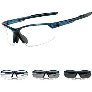Suertree Selbsttönend Fahrradbrille Photochromatische Sportsonnenbrille Herren Damen Transprante Gläser Klar Radsport Radfahren MTB