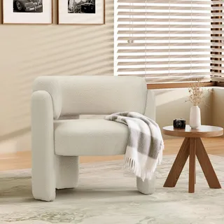 colamy Ohrensessel Modern Velvet 0 x 0 x 0 cm Creme