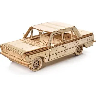 3D Holzpuzzle Fiat 125p Maßstab 1:16 Retro-Finish für Kinder, ohne Klebstoff