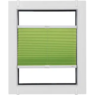 sunlines Plissee »Budget Crush« Lichtschutz ohne Bohren verspannt Klemmfix, crushed, grün