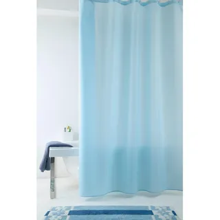Grund Duschvorhang , Blau , Kunststoff , Abstraktes , 180x200 cm , Oeko-Tex® Standard 100, Made in Europe , Heimtextilien, Badtextilien, Duschvorhänge