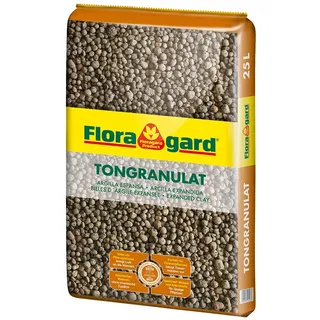 Floragard Blähton Tongranulat zur Drainage 25 L, Hydrokultursubstrat