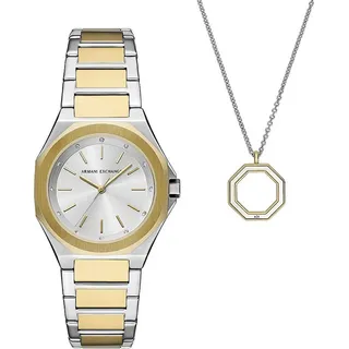 Armani Exchange AX Andrea Edelstahl 38 mm AX7161SET