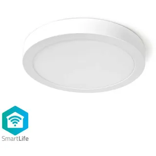 NEDIS Deckenleuchte WLAN D:30cm 1200lm 2700-6500K IP20 A Andr/iOS WIFILAW20WT - Weiß