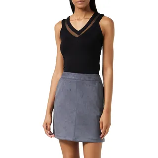 Morgan Oberteil aus Jersey und Tüll Schwarz XL