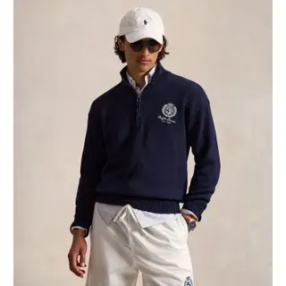 Polo Ralph Lauren für Herren. 710B18061001 Relaxed Fit Pullover aus Baumwolle in Marineblau (XL), Lässig, Langarm
