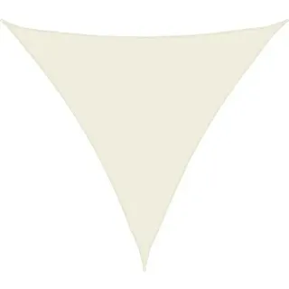 Sonnenschirm - Drei-eckig - 4,5x4,5x4,5 Meter - Wasserabweisende Oxford Stoff - UV-Schutz - Creme - Creme